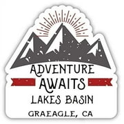 Lakes Basin Graeagle California Souvenir Decorative Stickers (Choose theme and size)