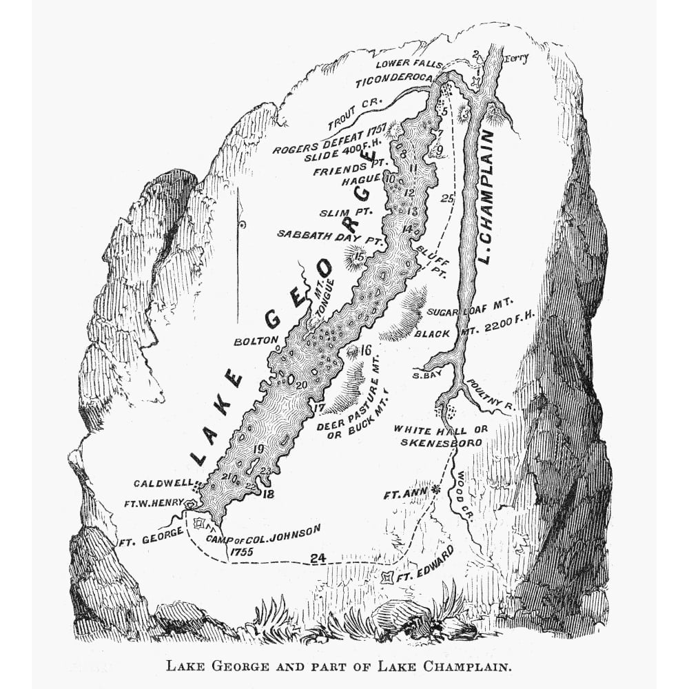 Lakes And Champlain. Nmap Of Lake And Lake Champlain New