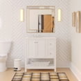 thumbnail image 1 of Lakeshore 36" Bathroom Vanity with White Cabinet and Engineered White Top, 1 of 6