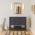 thumbnail image 1 of Lakeshore 42" Bathroom Vanity with Marine Gray Cabinet and Carrara Marble Top, 1 of 6
