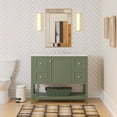 thumbnail image 1 of Lakeshore 42" Bathroom Vanity with Sage Green Cabinet and Engineered Carrara Top, 1 of 6
