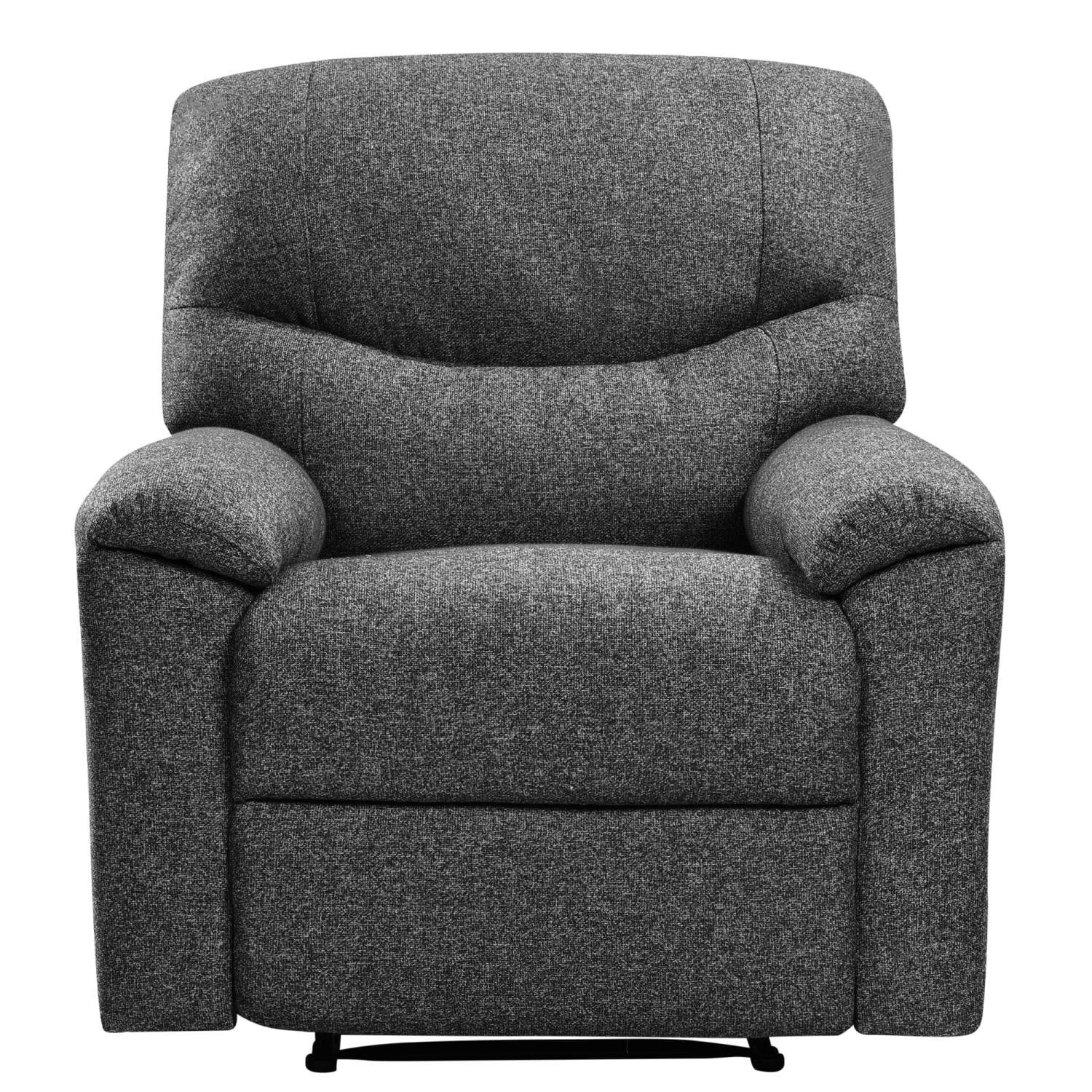 Lakeshore Furniture Messer Black Fabric Manual Recliner LSF-LS2820MFBK ...