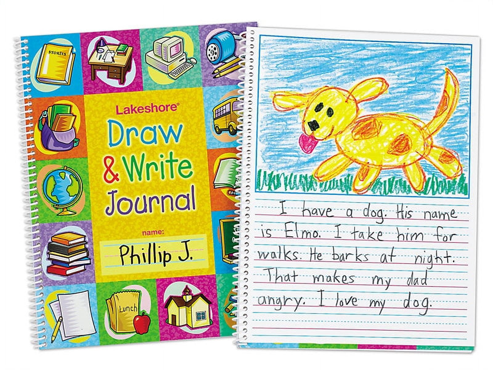 Lakeshore Learning Draw & Write Journal, Blank Book with Picture Space ...