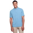 thumbnail image 1 of Lakeshore UltraClub Men's Stretch Cotton Performance Polo 3XL Columbia Blue, 1 of 3