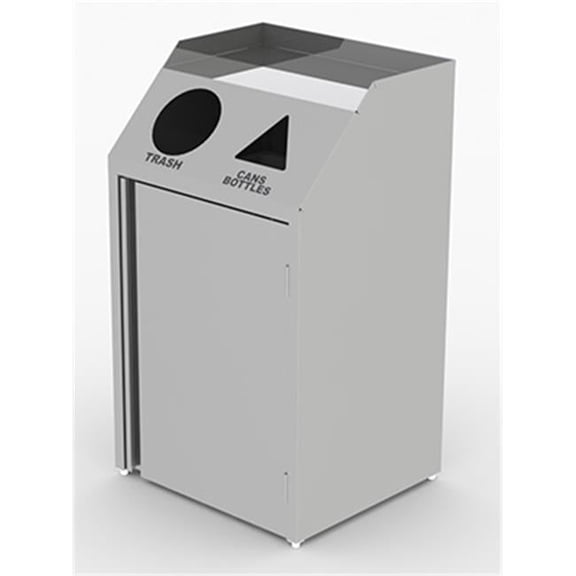 Lakeside 4312 Waste And Recyling Stations Stainless Steel