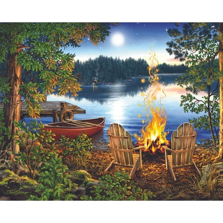 Springbok 1000 Piece Lakeside Canoe Jigsaw Puzzle for Adults - Made in USA