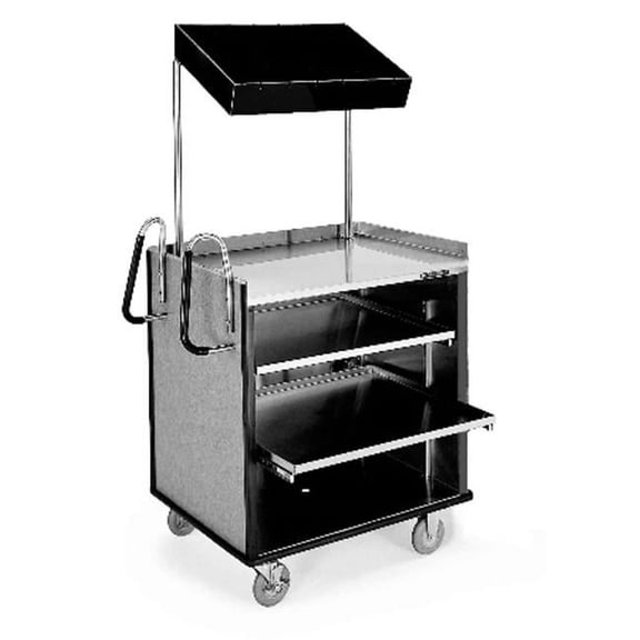 Lakeside Compact Mart Cart - Stainless Steel with Laminate