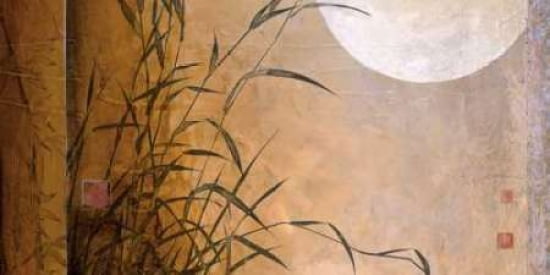 Lakeside Moonrise Canvas Art - Don Li-Leger (10 x 20)