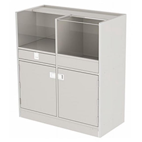 Lakeside Set-up Stations Mobile Stainless Steel- Gray