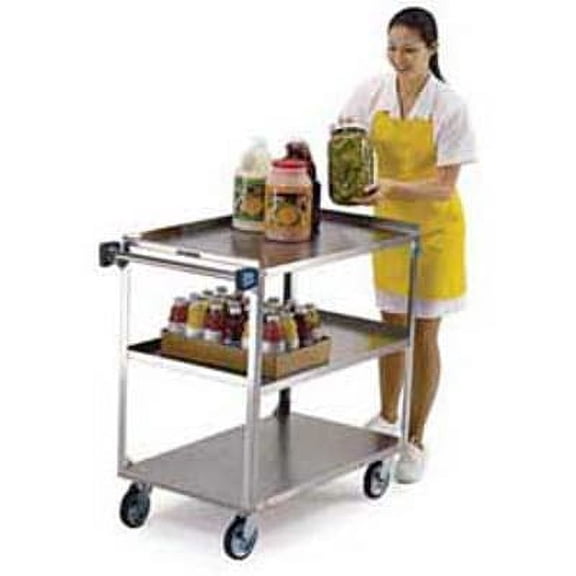 Lakeside Stainless Steel Utility Cart; 500 Lb Capacity, 3 Shelf, 21"x35" 444