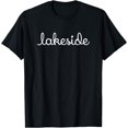 thumbnail image 1 of Lakeside simple cursive text T-Shirt, 1 of 4