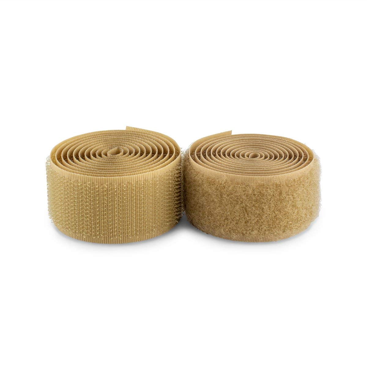 Lakesstory Hook and Loop Tape Beige Color 1 inch Wide Sew on 1 Yards ...