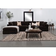 Lakeview 5-piece Upholstered Modular Sectional Sofa Dark Chocolate