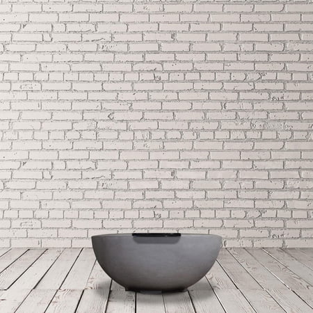Lakeview Valley Bay 29-Inch Round Natural Gas Fire Bowl W/ PH Ignite - Pewter - SCPH-440-FBPNG