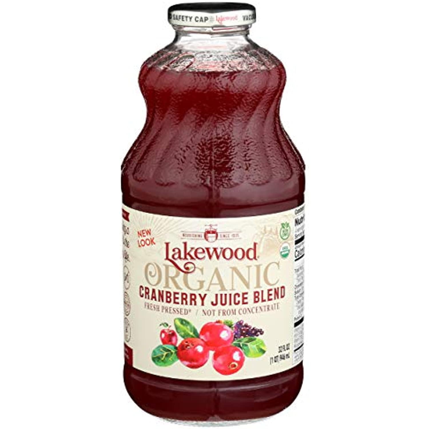 Lakewood, Juice Cranberry Organic, 32 Fl Oz