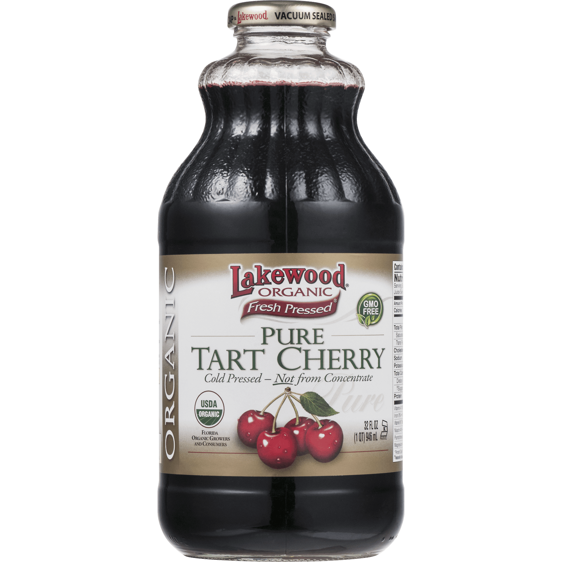Lakewood Organic 100% Pure Tart Cherry Juice, 32 Fl Oz