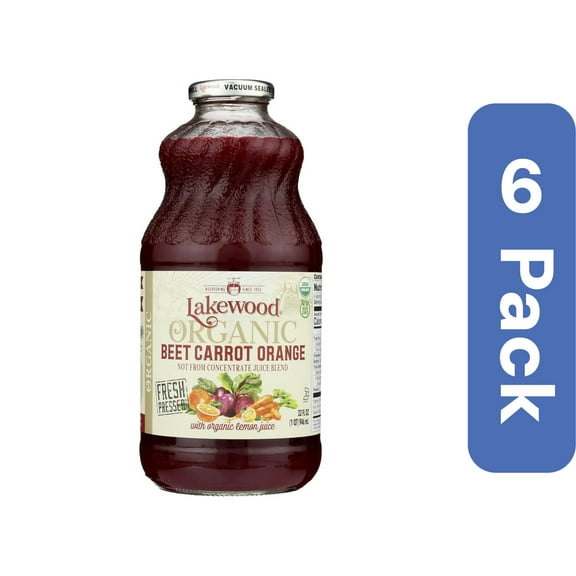 Lakewood Organic Beet Carrot Orange Juice 32 fl oz (Pack Of 6)