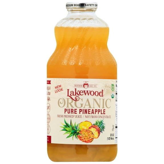 Lakewood Organic Fresh Pressed Pure Pineapple Juice - 32 oz