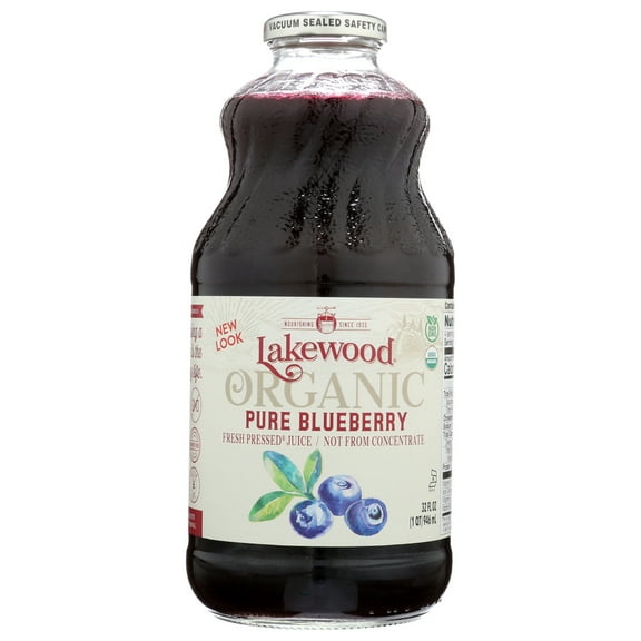 Lakewood Organic Juice PURE Blueberry, 32 fl oz
