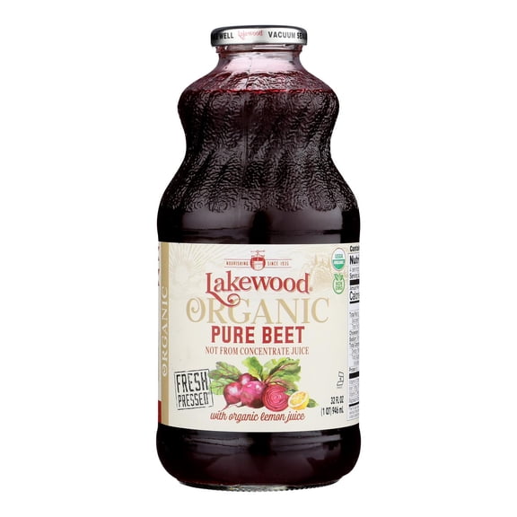 Lakewood - Organic Juice - Pure Beet - Case of 6 - 32 fl oz.