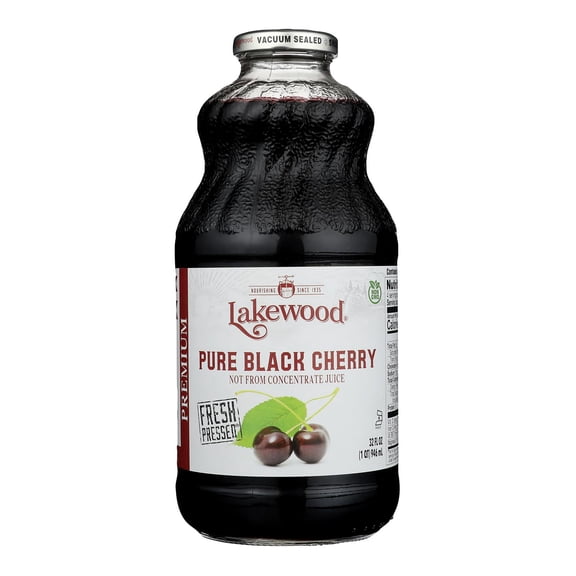 Lakewood - Organic Juice - Pure Black Cherry - Case of 6 - 32 fl oz.