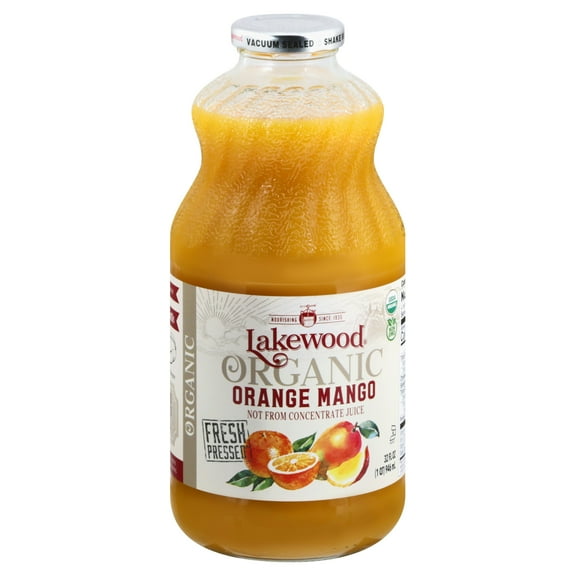 Lakewood Organic Orange Mango Juice 32 oz (Pack of 6)