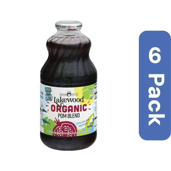 Lakewood Organic Pomegranate Juice 32 fl oz (Pack Of 6)