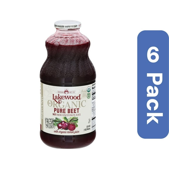 Lakewood Organic Pure Beet Juice 32 oz (Pack Of 6)