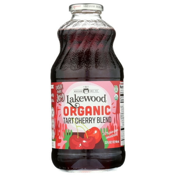 Lakewood Organic Pure Fruit Tart Cherry Blend Organic Fruit Juice Nectar, 32 Fl Oz