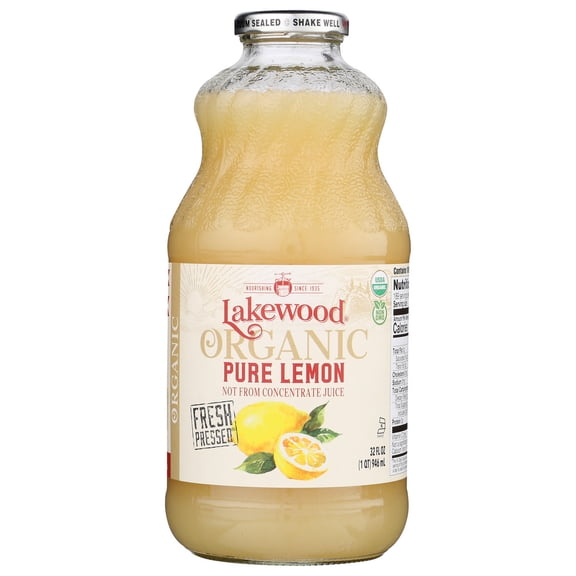 Lakewood Organic Pure Lemon Juice, 32 fl oz