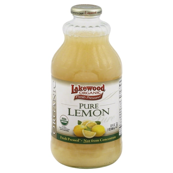 Lakewood Organic Pure Lemon Juice - 32 oz - Walmart.com