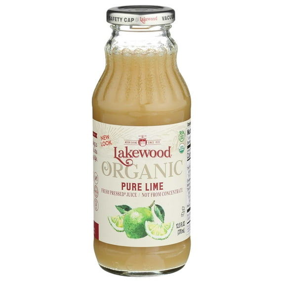 Lakewood Organic Pure Lime Juice, 12.5 Ounce -- 12 per case.