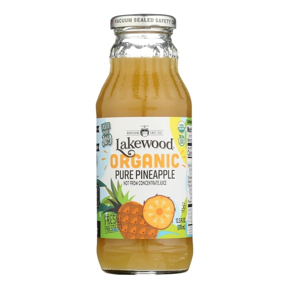 Lakewood - Pineapple Juice - Pineapple - Case of 12 - 12.5 Fl oz.