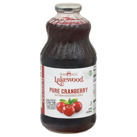 Lakewood Pure Cranberry Juice 32 oz (Pack Of 6)