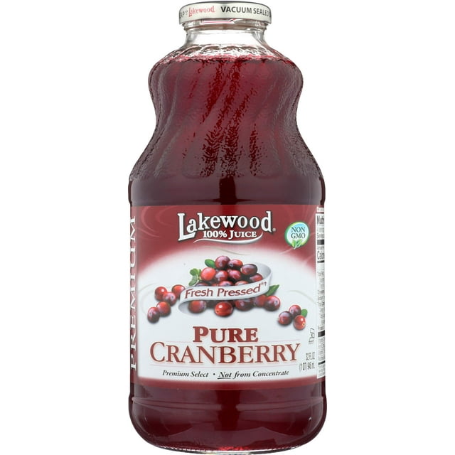 Lakewood, Pure Cranberry Juice, 32 Oz