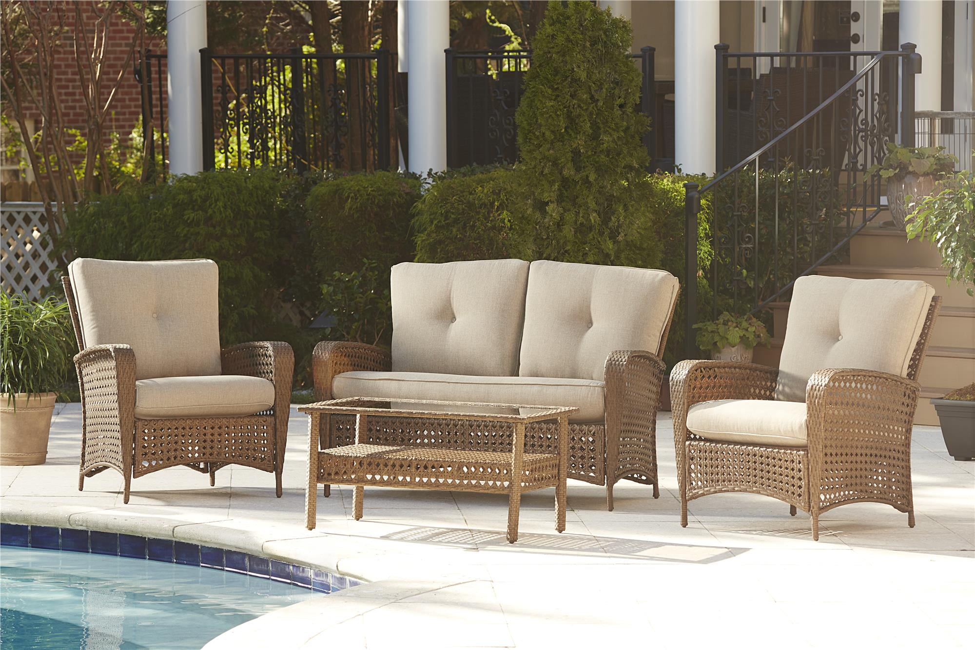 Lakewood 5 piece top cushioned seating set