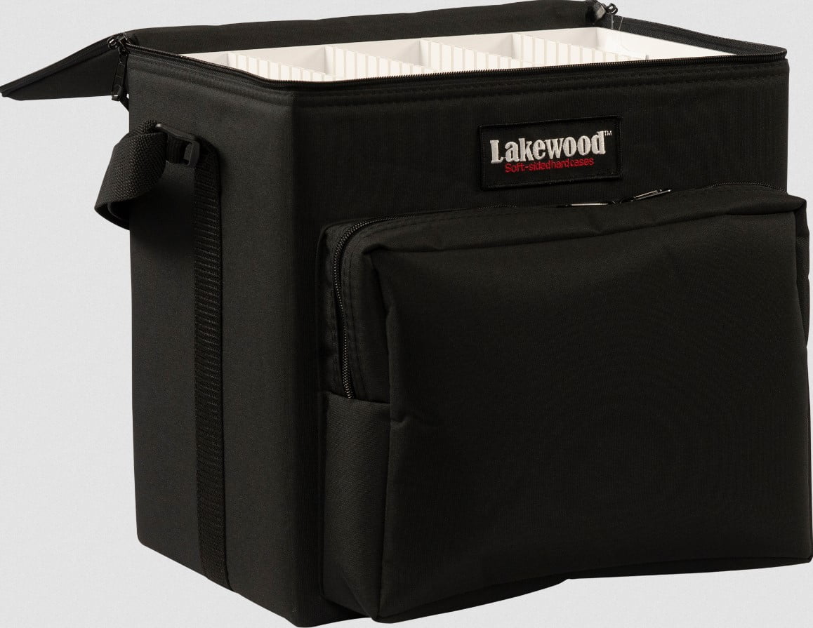 Lakewood Soft-Sided Hard Large Fishing Spinner Bait Box Black