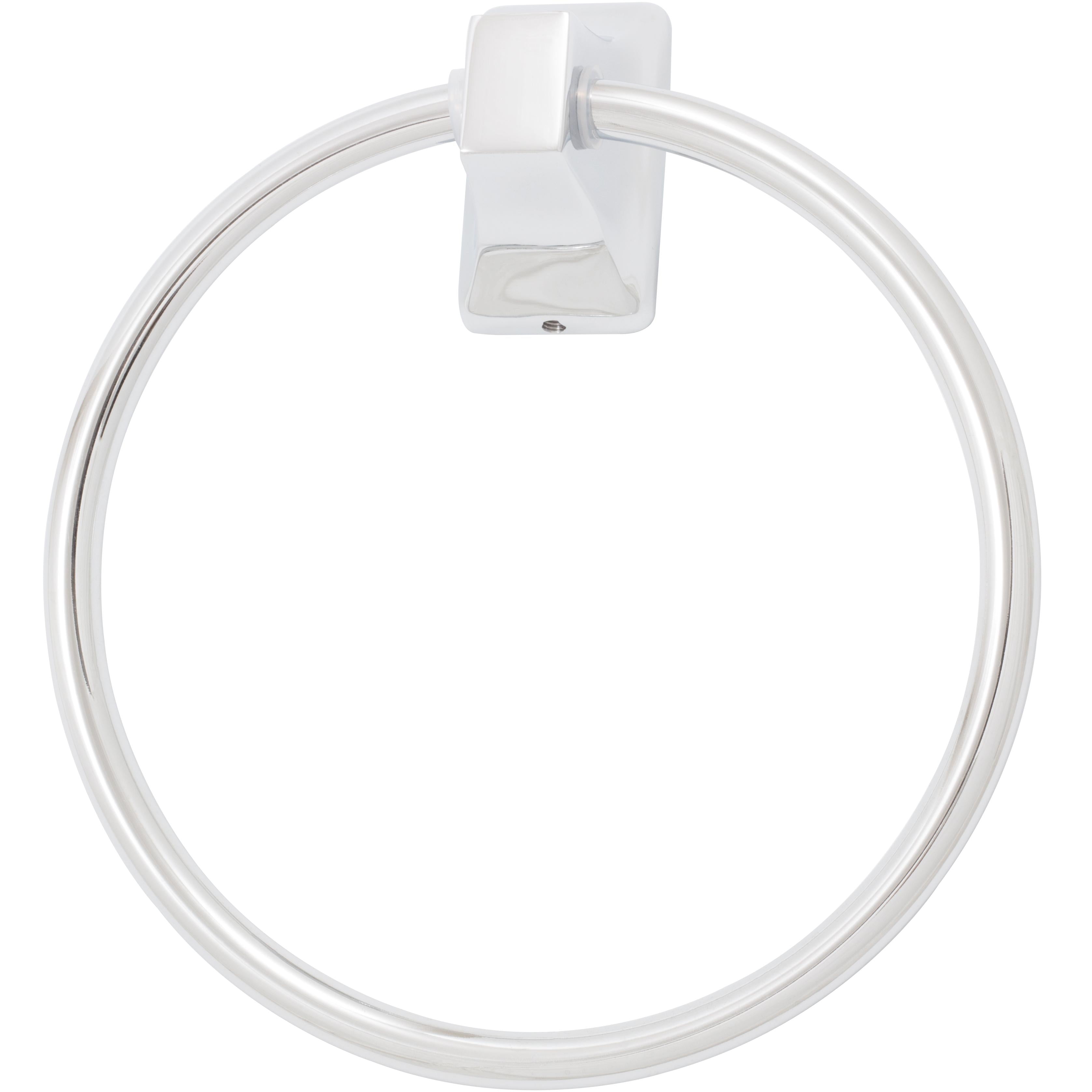 Polished Chrome Modern Towel Ring