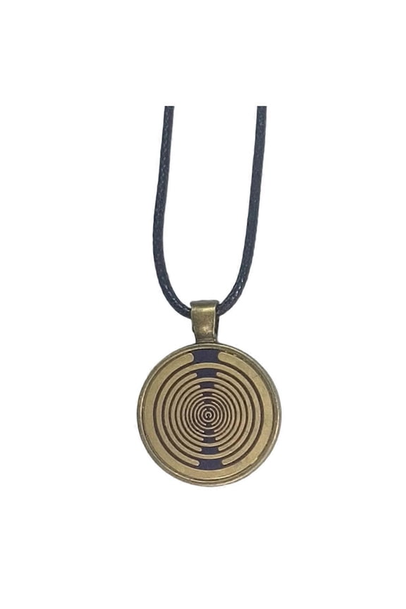 Lakhovsky MWO Necklace Multi-Waveoscillator Golden Plated Energy Disc Pendant Necklace Balance Energy A