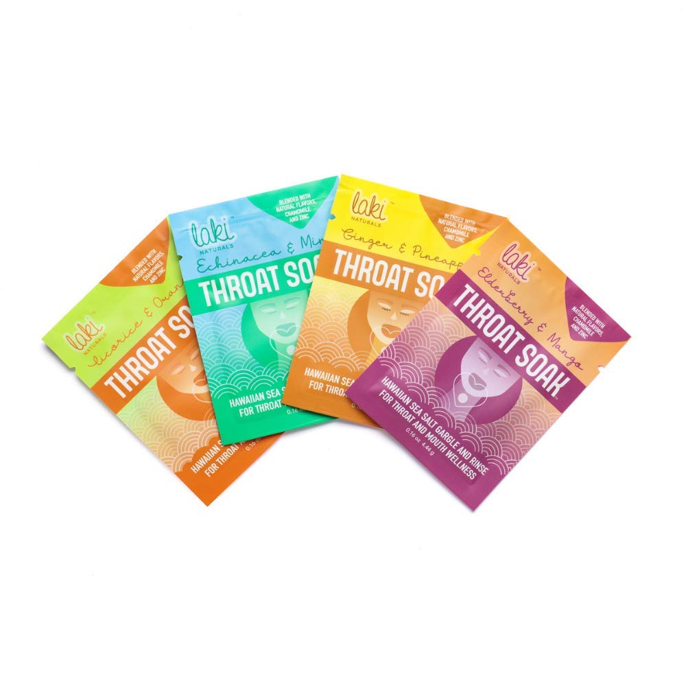 Laki Naturals Hawaiian Sea Salt Mouth Rinse & Gargle for Sore Throat