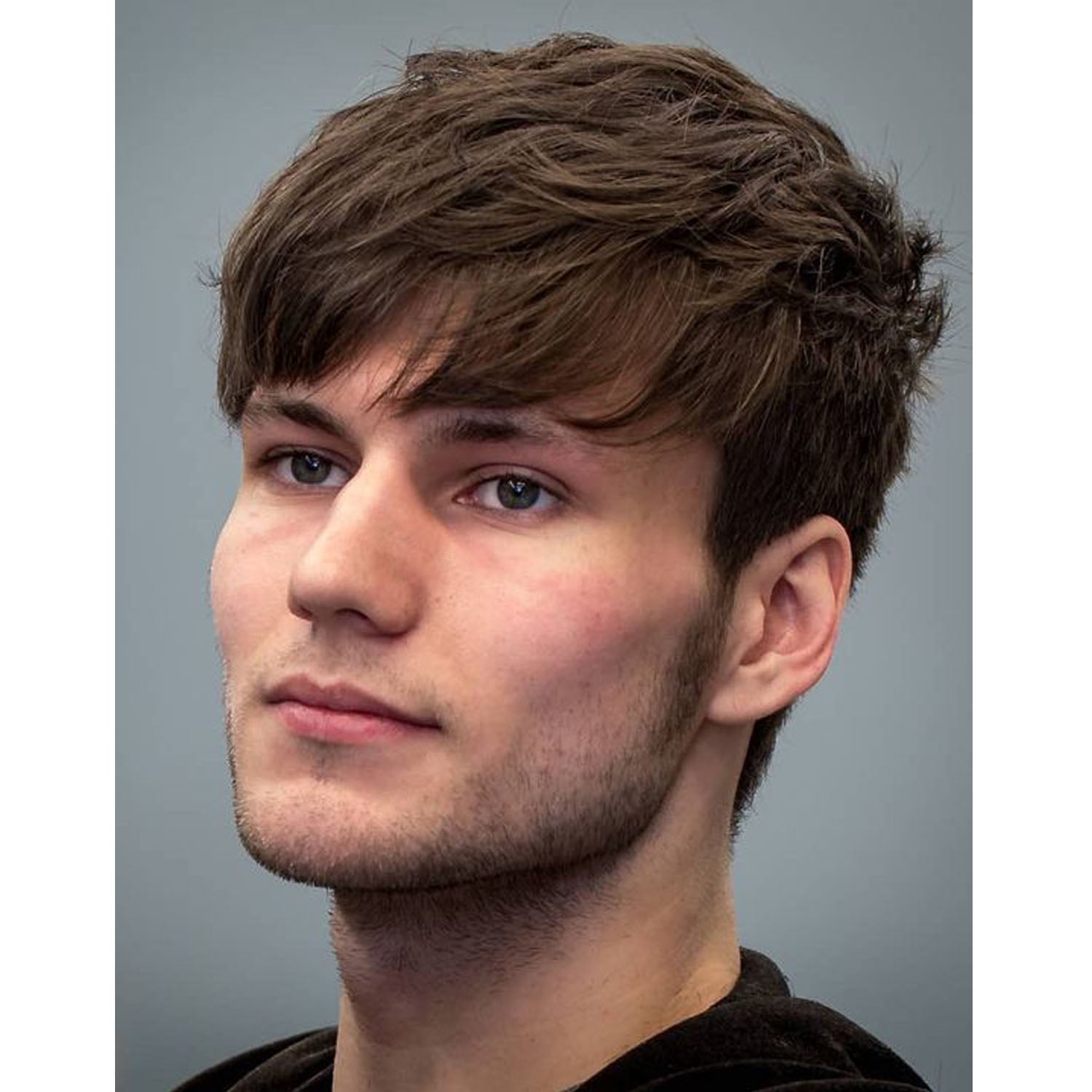 Lakihair Mens Wig Short Brown Wigs for Men Natural Realistic Male Wig