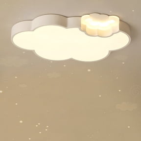 Litfad Modern Dimmable LED Ceiling Lighting Cartoon Cloud Design Ceiling Lamp Fixture for Children Bedroom Kids Room Playroom Study Room