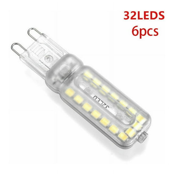 G9 LED bulb 7W, 700LM, 230V, 3 pieces Cool white 6000K, 3 pieces Warm white 2800 - 3000k AC100-240V, Dimmable, Energy saving, Ceramic base, Standard G9 base, Pack of 6 [Energy