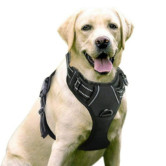 Laklulu No Pull Dog Harness Front Clip Heavy Duty Reflective Easy Control Handle for small Dog Walking