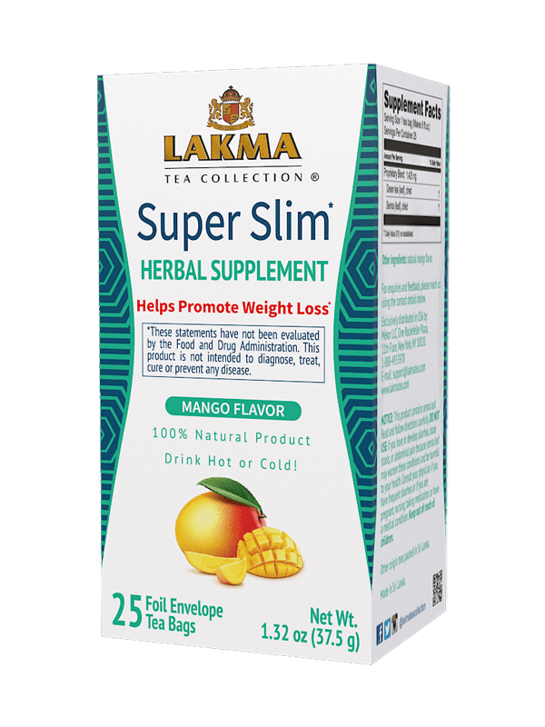 Lakma Super Slim Tea Mango Flavor 25 Tea Bags Weight Loss