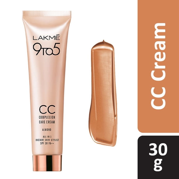 Lakme 9 To 5 Complexion Care Face CC Cream SPF 30 PA++ - Almond 30g