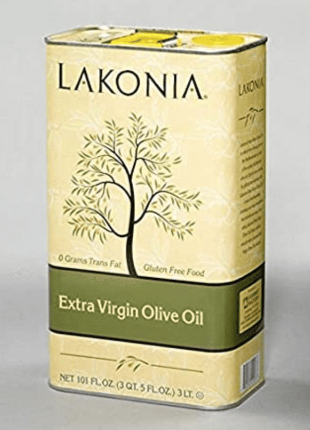 Lakonia Brand Extra Virgin Olive Oil 3 Liter Tin
