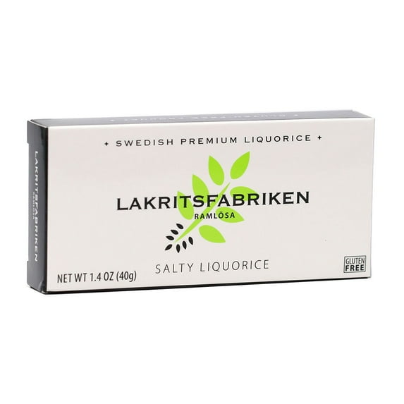 Lakritsfabriken - Gluten Free Salty Swedish Premium Liquorice, 1.4oz (2-PACK)