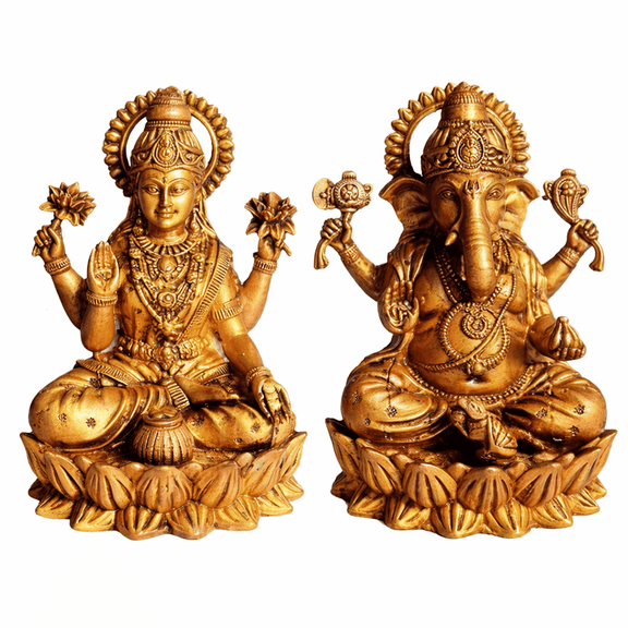Satyankit Handmade Gold Brass Figurative Home Decor Sculpture, Wax Cast Decorative Accent
