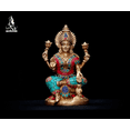 thumbnail image 1 of Lakshmi statue- 16 CM Brass Laxmi statue, Goddess of Money and Wealth, Lakshmi for Temple, corner, decor, office, Gifts., 1 of 4
